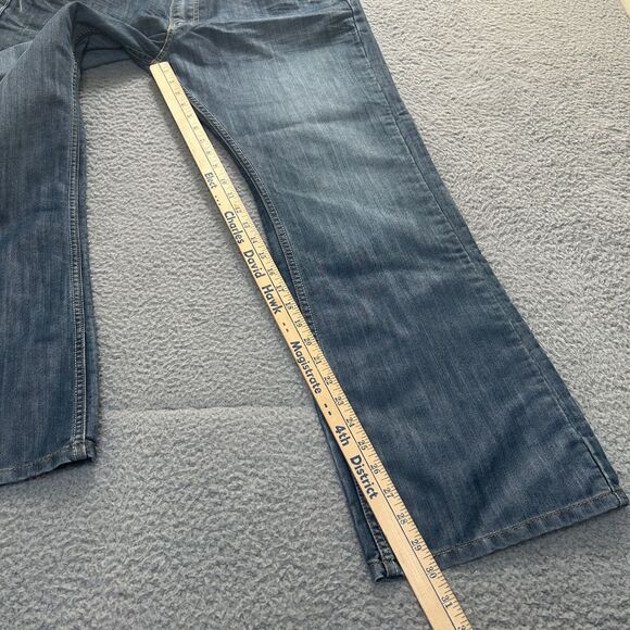 Levis 527 Jeans Mens 38x30 Blue Bootcut Flap Pockets Denim‎ Western Cowboy - Picture 4 of 15